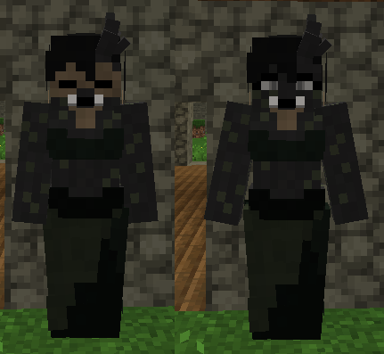 Mask and maskless figura