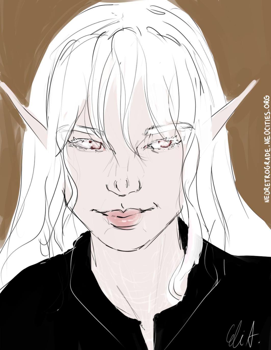 Portrait sketch of Argenta drawn by Charybdis